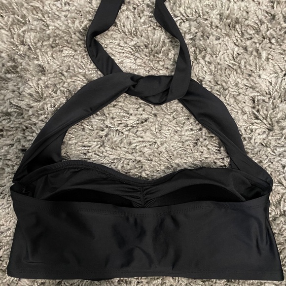 F21 Black Halter Bikini Top XL - Picture 2 of 3